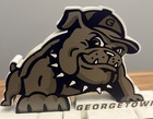 Rare Vintage Georgetown Hoyas Ncaa Wood Plaque sign Decor By Shelia   s   Kadart