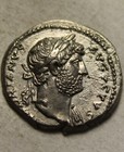 Rare Genuine Ancient Roman Silver Coin Ar Denarius Hadrian 117ad Spes Flower