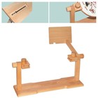 Wooden Embroidery Hoop Stand Cross Stitch Portable Holder Frame Rack Diy Sewing
