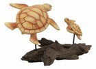 Ebros Under The Sea Mother   Baby Sea Turtle Family Statue 10 l Faux Wood Resin