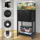 5-10 Gallon Fish Tank Stand Aquarium Stand With Cabinet   Power Outlets 220lbs