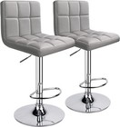 Bar Stools Modern Pu Leather Adjustable Swivel Bar Stool With Back  1 Chair