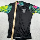 Team Zoot Mens Cycling Jersey Xl Black Tropical Floral Full Zip Short Sleeve