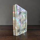 Antique Victorian Mother Of Pearl Silver Calling Card Case Hand Carved Scottish