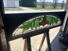   Antique Stained Glass Transom Window   64 X 17 75   Architectural Salvage