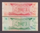 Belize P 38-39  1 5 Dollars 1980 Qe Ii  Vf We Combine  2602