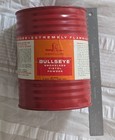 Bullseye hercules Smokeless Pistol Powder 3 Pound Can tin With Lid  Red  Empty