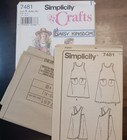 Simplicity Pattern Daisy Kingdom 7481 Uc ff  Apron  S m l     Oop