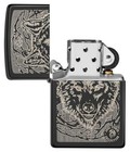 Zippo Windproof Engraved Wolf Lighter By Anne Stokes  49443  New In Box