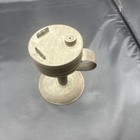 Antique 18th Or 19th Century Primitive Tin Lard Or Whale Oil Lamp 6 1 2    Tall