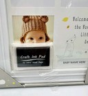 Baby Print Picture Frame Hand Foot Print   Photo Box W Ink Pad By Moon   Stars