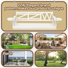 Wooden Porch Swing  w Hanging Chains   Upgraded Cupholder For Garden   Backyard