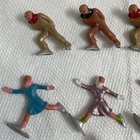 Lot Of 11 Barclay Christmas Winter Figure Skaters   Ice Skaters Figures Holiday