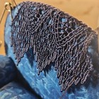 Midnight Blue Velour Chair Pin Cushion