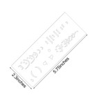 6 Pcs Reusable Fishing Lure Stencil Kit Airbrush Painting Templates Style A 