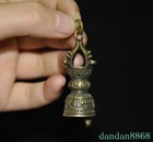 1 8  Tibetan Buddhism Temple Bronze Bell Chung Chimes Clock Statue Pendant