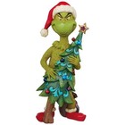Jim Shore 20  Holiday Grinch Stealing Tree Statue  Grinch Tugging Christmas Tree