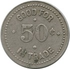 Sunfield  Michigan Mi H  Davidson Saloon Pool Room Good For 50   Trade Token