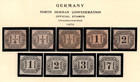 Germany - North German Confederation 1868-1870 Collection Of 29 Mint Hinged