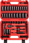 96-piece 3 8  Drive Impact Socket Wrench And Bit Set  Sae 5 16   -3 4      Metric   