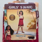 Disney Disguise Nwt Moana 2 Halloween Costume Dress Princess Kids Girls S 6 6x