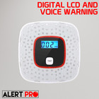 3 Pack Carbon Monoxide Alarm Detector Voice Warning 10 Year Life Battery Power
