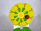 Vtg 70s Light Switch Cover Plate Mod Flower Pot Daisy W  Ladybug 4 75x9 