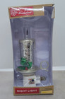 Christmas Night Light Candle Chamberstick Flicker Bulb Winter Wonderland Plug In