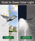1500w Led Solar Street Light Super Bright Dusk-to-dawn Road Lamp pole remote