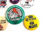 Pinback Beer Vintage Buttons Lot  6  Miller Tecate Corona Guinness Samuel Adams