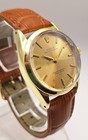 Rolex Oyster Perpetual Ref 1025 14k Gold Capped Ss Underline Dial Watch 1962