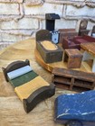Vintage 1930s 1940s Wooden Dollhouse Furniture Lot Mixed Rooms 17pc Unmarked