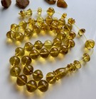 Natural Baltic Amber 51g  Islamic Prayer Rosary Pumpkin 33 Beads Tesbih Misbaha