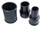 3 Pcs Vacuum Hose Adapter Set 2-1 2 To 1-7 8 To 1-1 4 Inch Black