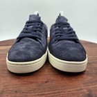 Vince Keoni Shoes Women s 6 5m Blue White Suede Leather Low Casual Sneakers