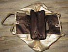 Ladys Coach Satchel Gold H1193-f18879 Good Cond Light Wear Mainly To Bottom
