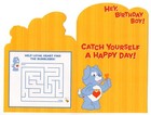 Unused Vintage Care Bears     Birthday Card For Boy With Loyal Heart Dog Game      