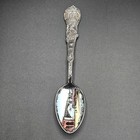 Antique Sterling Silver Enameled Eads Bridge  St  Louis Souvenir Spoon