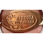 Lot Of 4 Alberta Canada Elongated Pressed Pennies Banff Canadian Rockies Souveni