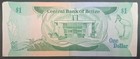 1987 Belize 1 Dollar P46c  A14-091084 