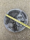 Rare Vintage Large Aluminum Indian Head Liberty Buffalo Nickel Wall Hanging 12   