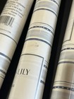 New Serena   Lily Acadia Stripe Wallpaper-navy Blue