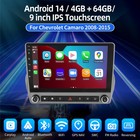 For Chevrolet Camaro 2008-2015 9  Car Stereo Radio Carplay Gps Navi  Android 14