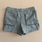 Jacadi Paris Wool Blend Scallop Trim Shorts Gray Size 36m  3t 