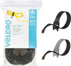 100 Velcro Brand Ties Cable Cord Organizer Wraps Reusable Die Cut Strap 8   new 