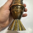 Vintage Brass Copper Ewer Pitcher Water Wine Made In Isreal 14    Vase Rare