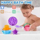 Baby Bath Toys For Kids Ages 1-3 5 Pcs Toddler Bath Toys Mold Free For 2-4 Batht