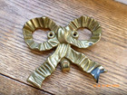 Vintage Brass Victorian Style Bow Hook Coathook Architectural Salvage Hardware