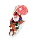 Vintage Christopher Radko 8 Second Nick Santa Riding Bull Ornament Rare 