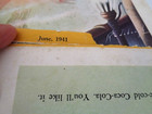 Authentic Original 1941 -1948 Coca-cola Advertising 3 Pcs 